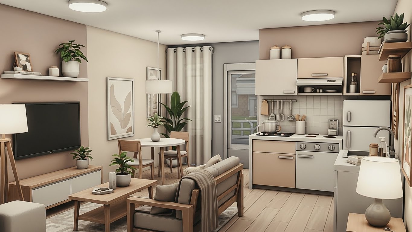 Small Apartment Ideas for The Sims 4: Cozy, Functional, and No CC Designs