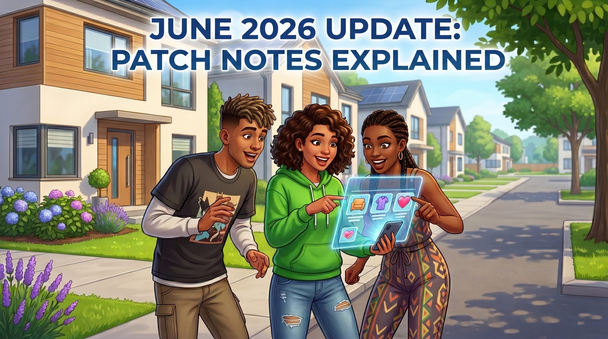 The Sims 4 June 2026 Patch Notes Explained showing gameplay improvements bug fixes and update changes