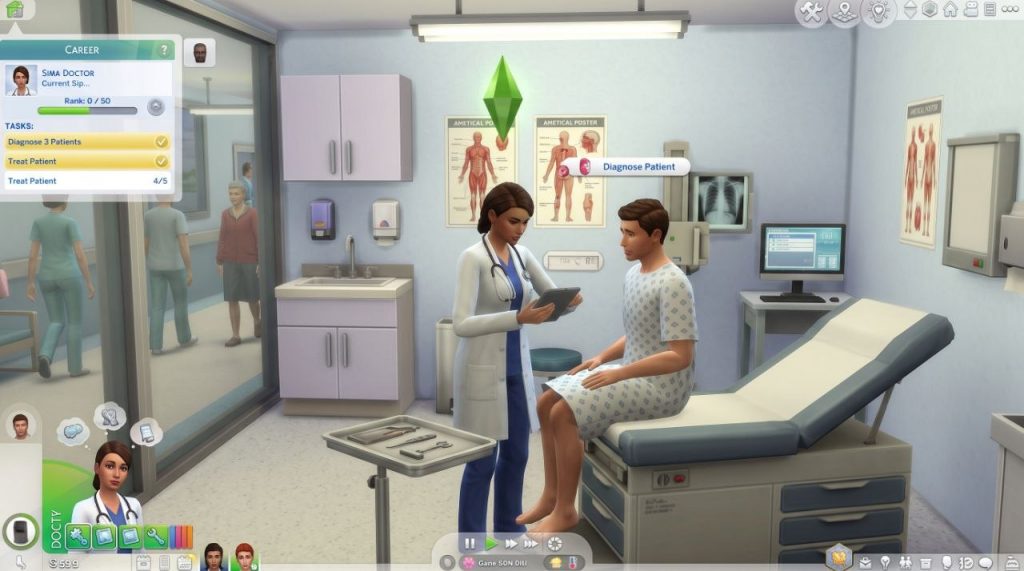 Sims 4 doctor career restored working gameplay