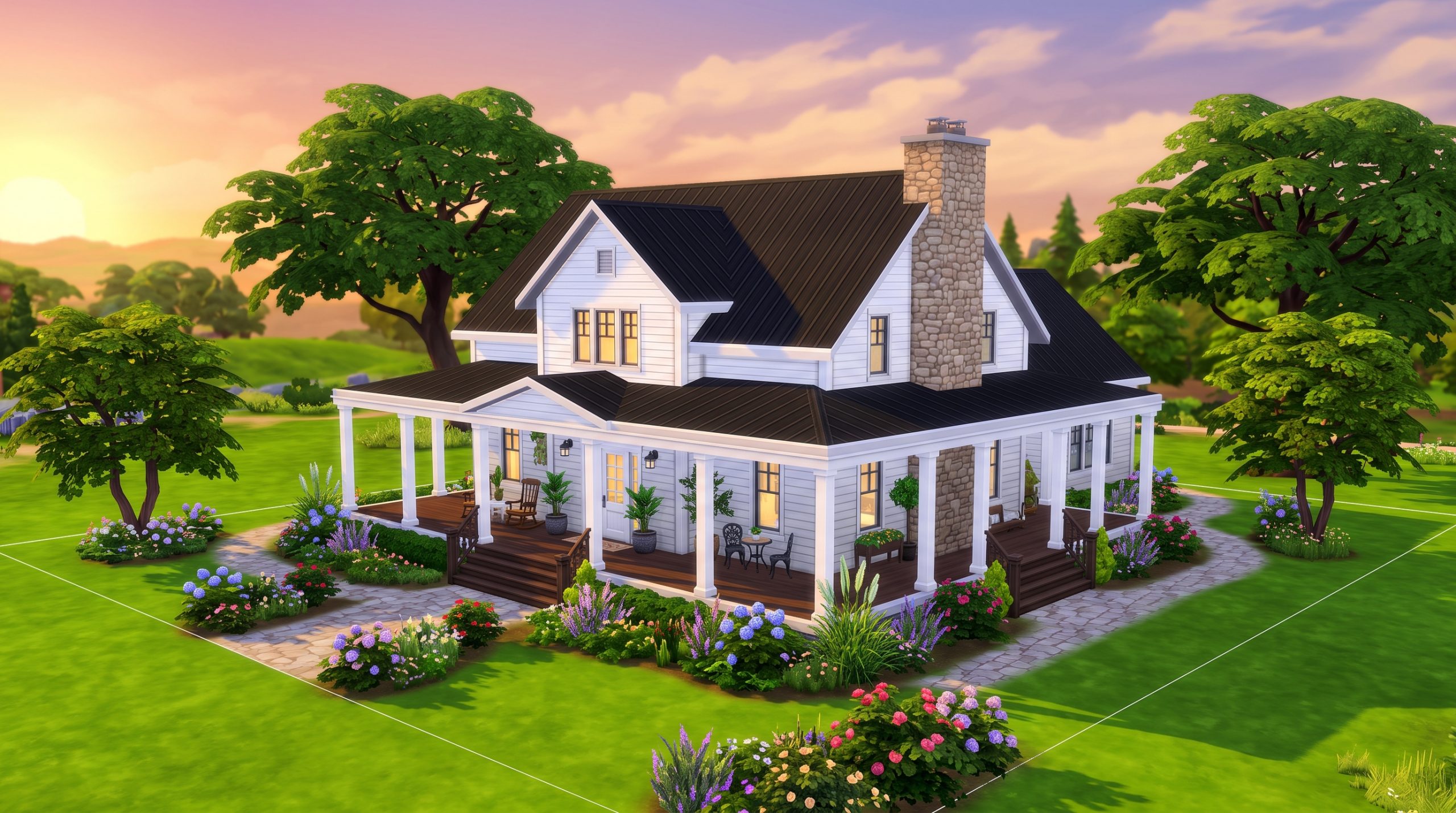 Best Luxury Farmhouses in The Sims 4