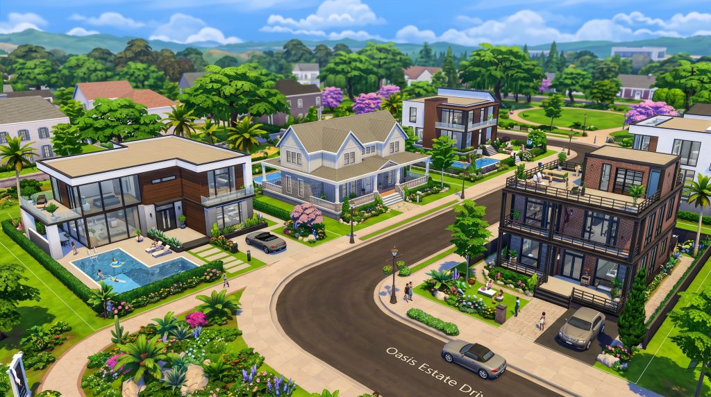 Luxury mansion built after The Sims 4 July 2026 Update