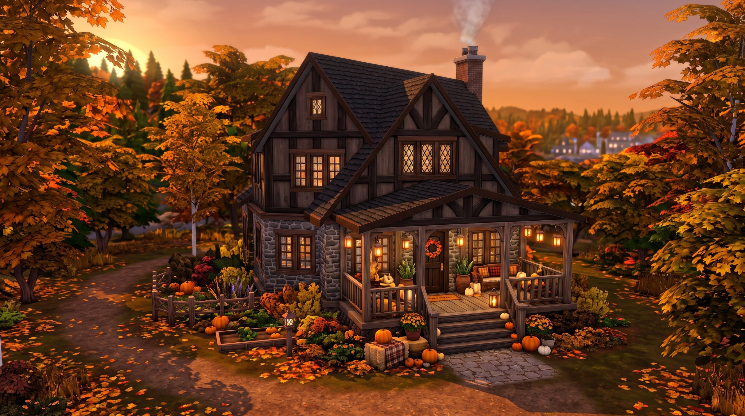 15 Cozy Autumn Houses in The Sims 4