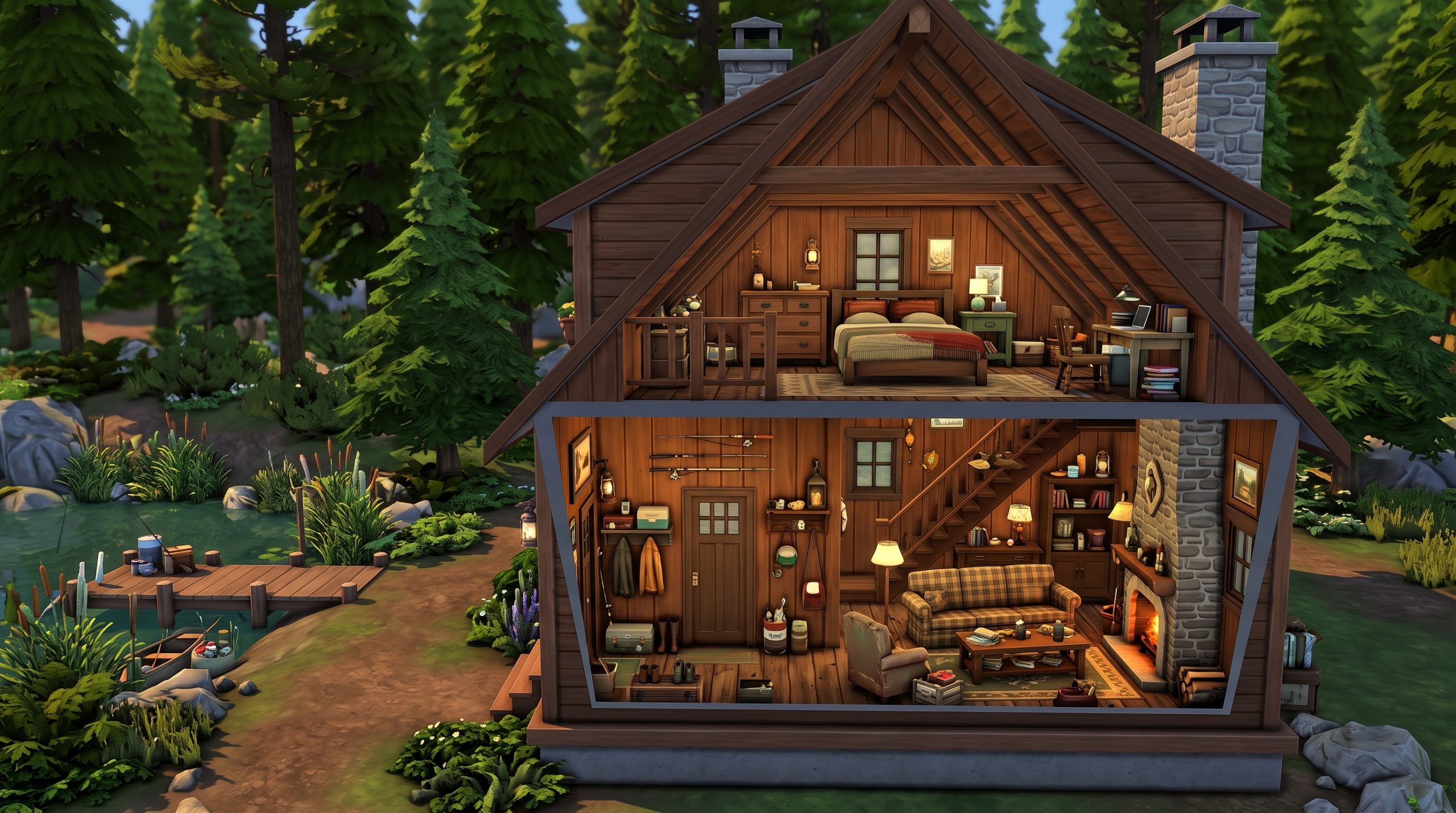 15 Sims 4 Fishing Cabin Ideas for a Peaceful Getaway