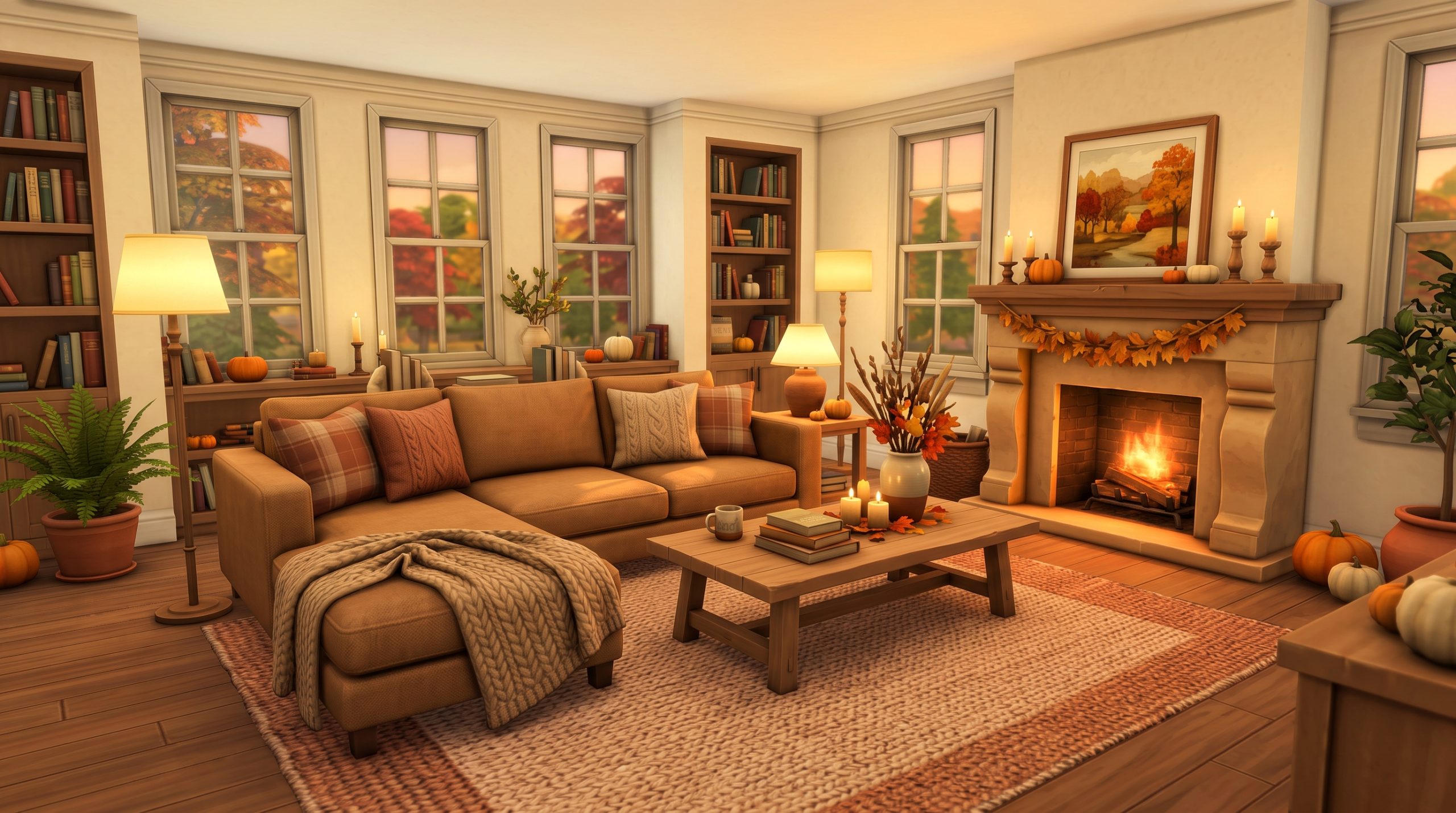 The Sims 4 Autumn Living Room Ideas: 20 Cozy Interiors for Fall 2026