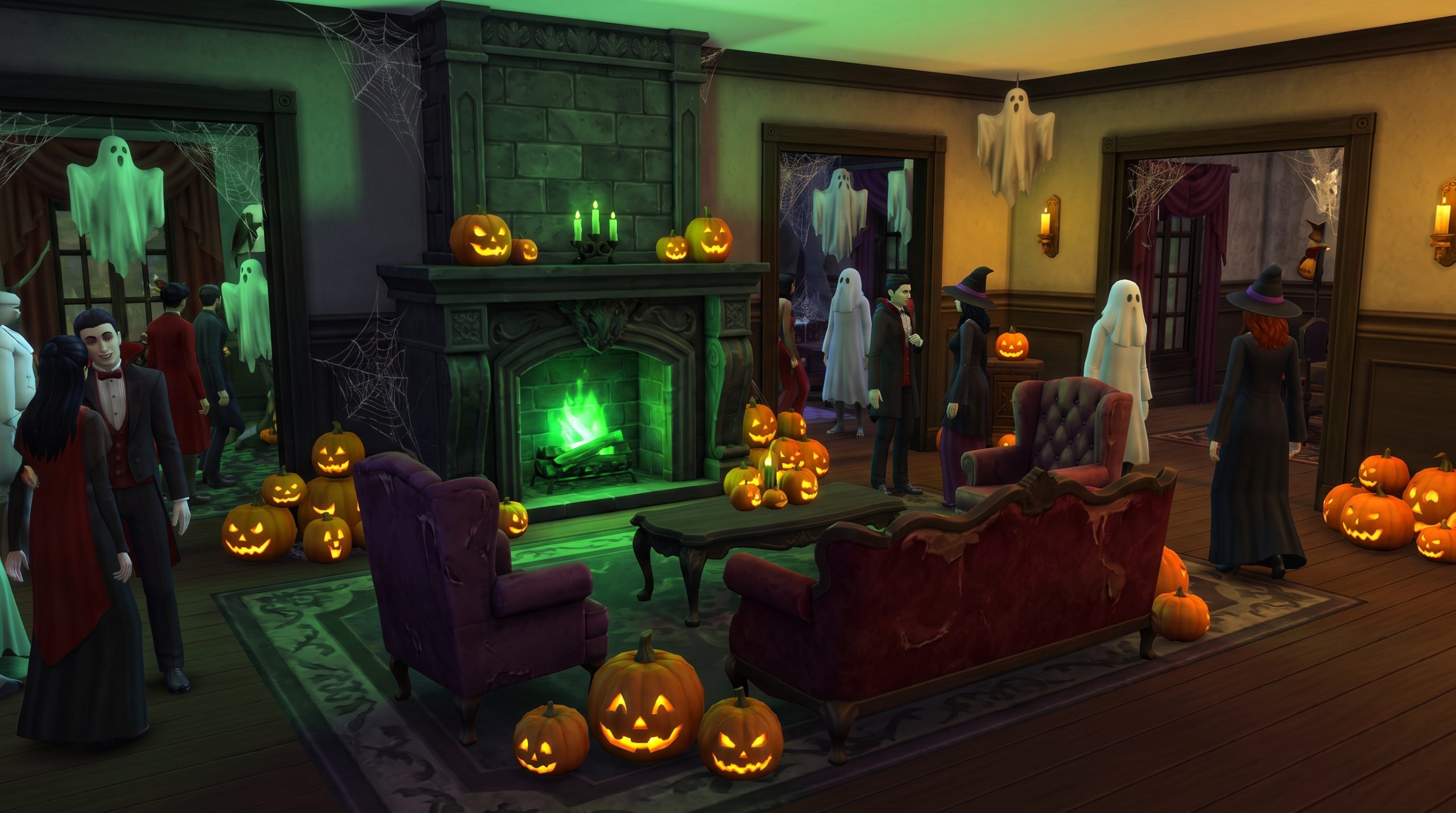 The Sims 4 Halloween Party Room Ideas: 15 Spooky Spaces to Build